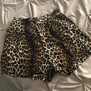 Leopard print shorts
